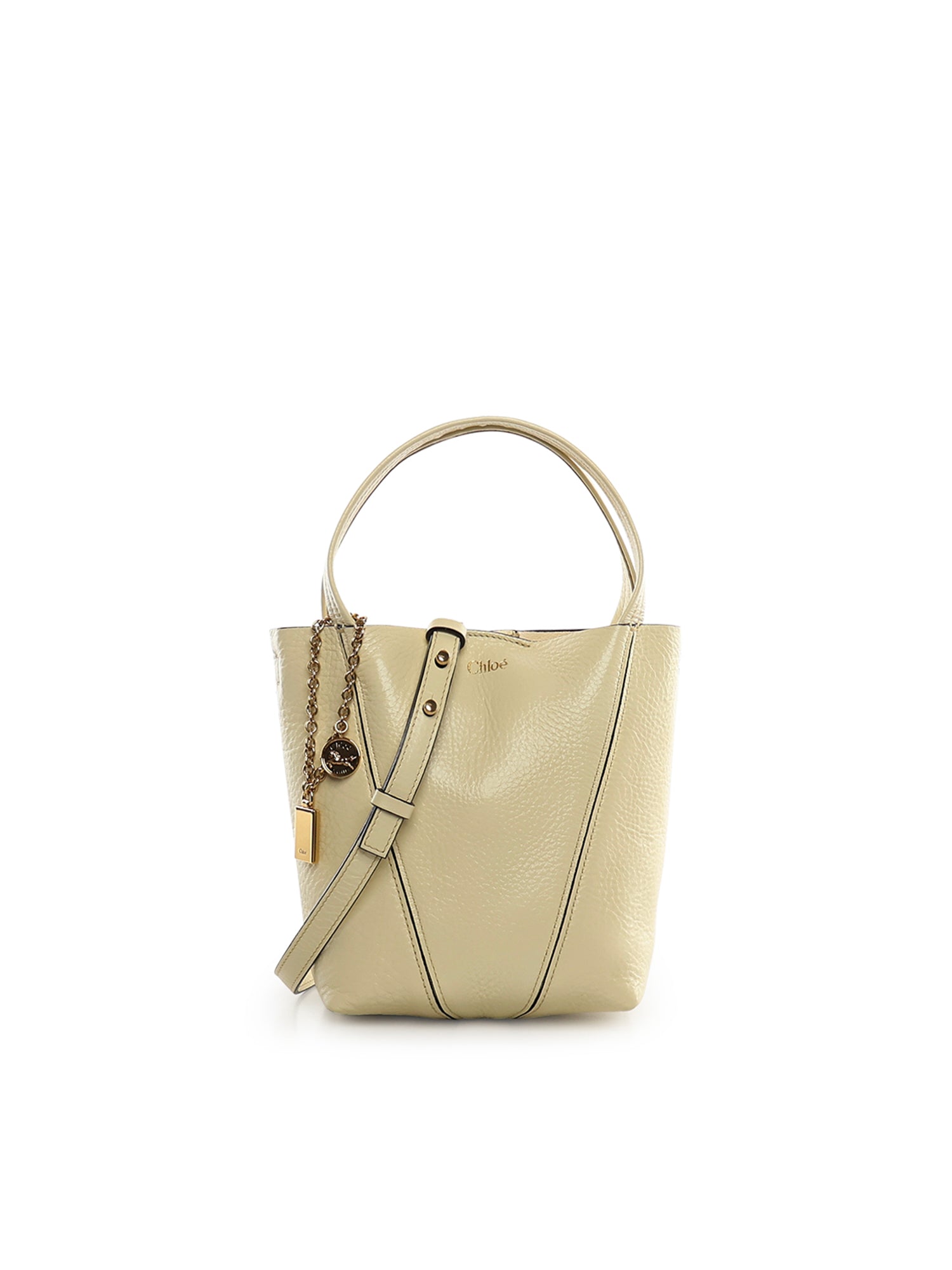 Tote bag piccola Chloé Spin in pelle CH25SS812N84 755 CHLOÉ 