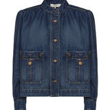 Giacca arricciata in denim CH26SDV09258 4A1 CHLOÉ 