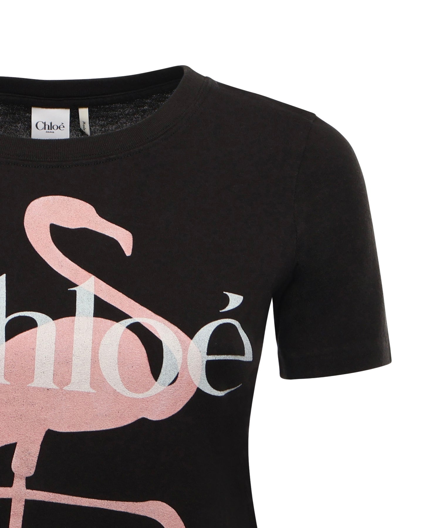 T-shirt in jersey di cotone con logo CH26SJH08194 070 CHLOÉ 