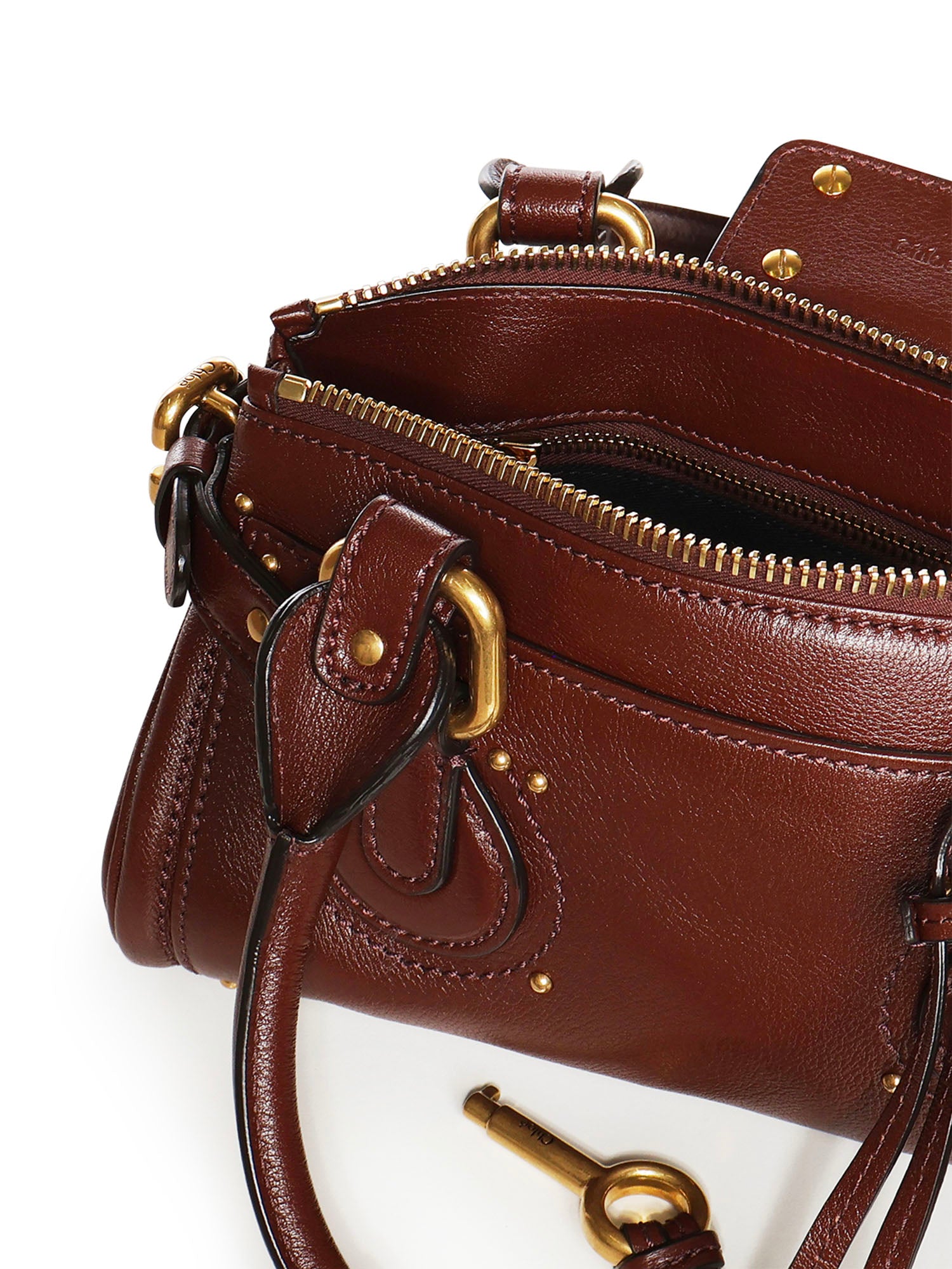 Borsa Paddington piccola in pelle granata CH26SS805P75 27M CHLOÉ 