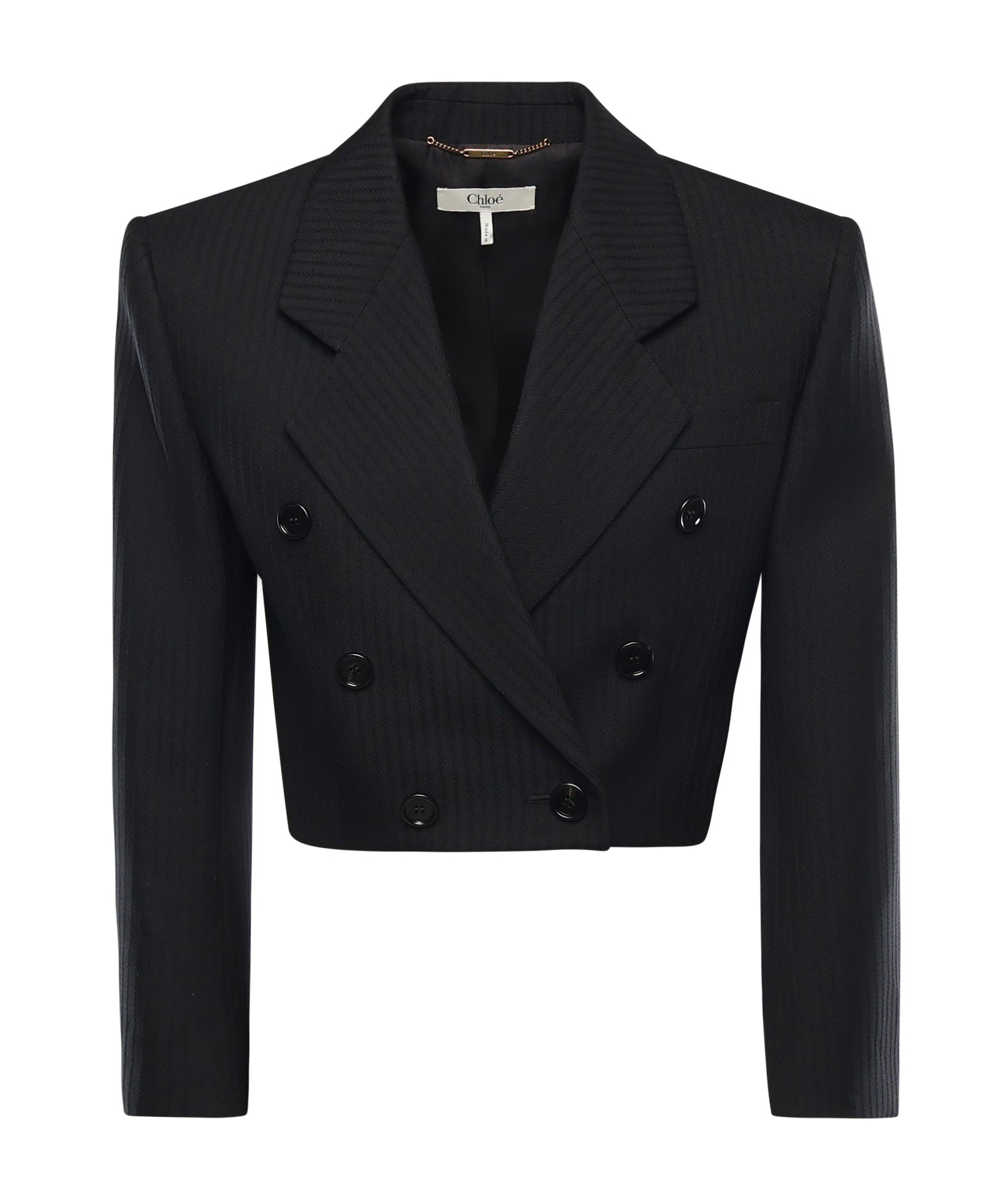 Giacca Spencer corta a righe CH26SVE76065 001 CHLOÉ 