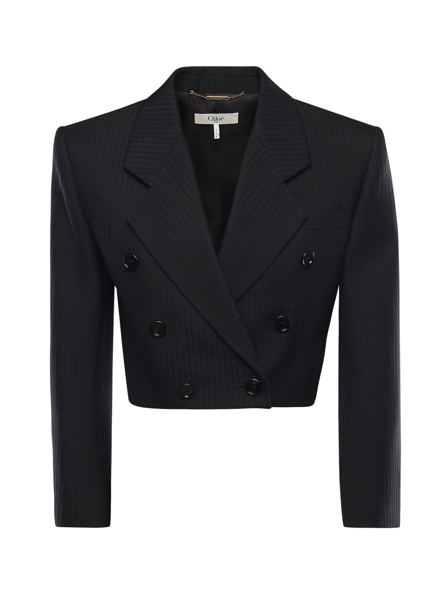 Giacca Spencer corta a righe CH26SVE76065 001 CHLOÉ 