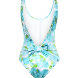 Costume da bagno intero con stampa fiori acquatici CH26UMB23342 91J CHLOÉ 