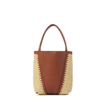 Tote bag Chloé Spin piccola in rafia e pelle CH26US812R60 26M CHLOÉ 