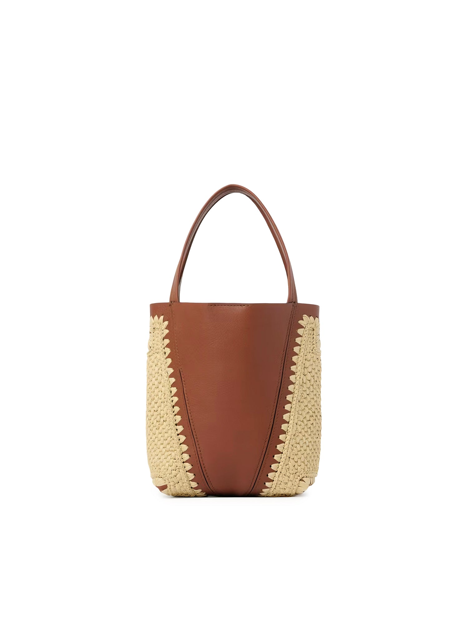 Tote bag Chloé Spin piccola in rafia e pelle CH26US812R60 26M CHLOÉ 