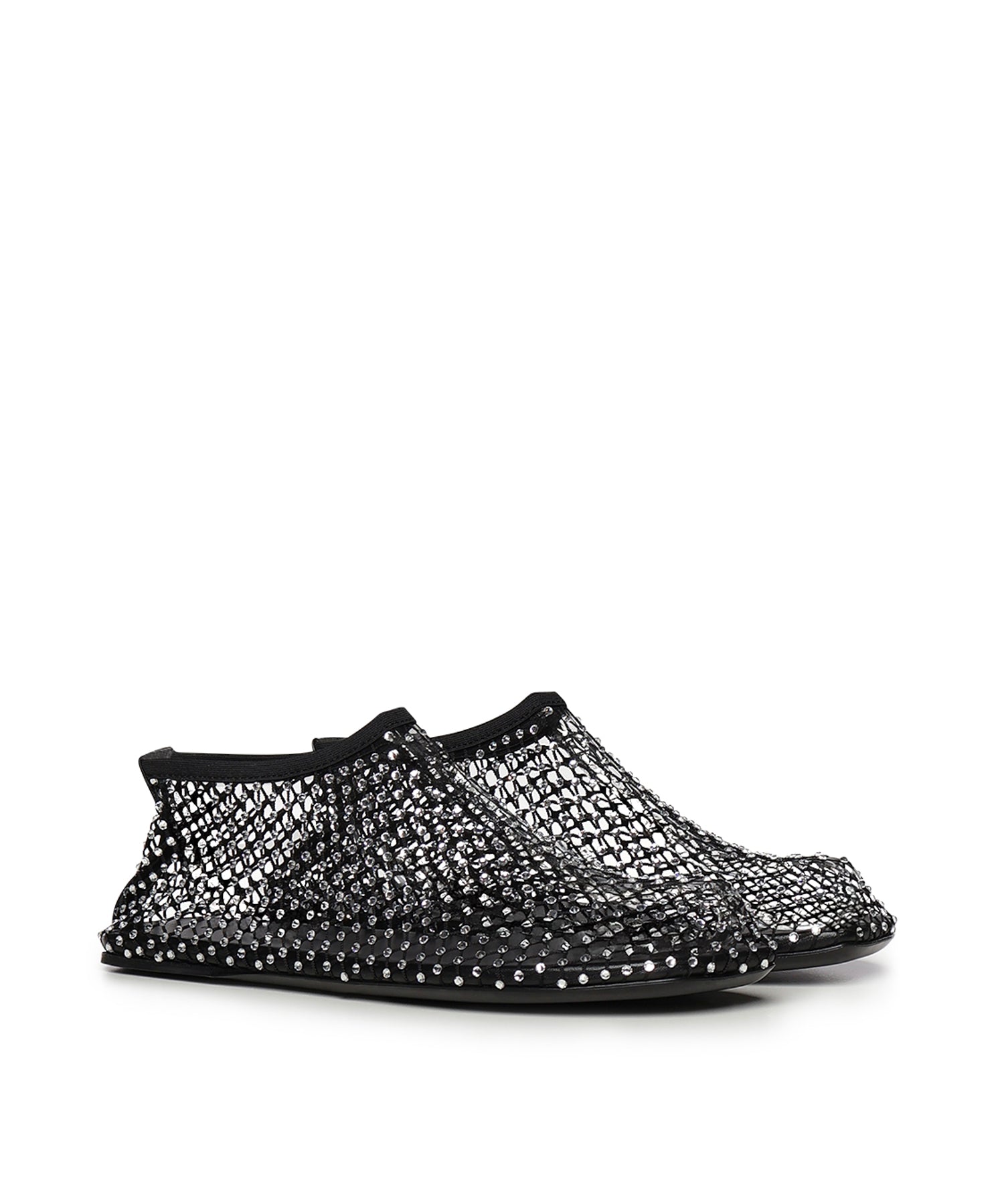 Ballerina Minette in mesh con cristalli 22049013 BLACK CHRISTOPHER ESBER 