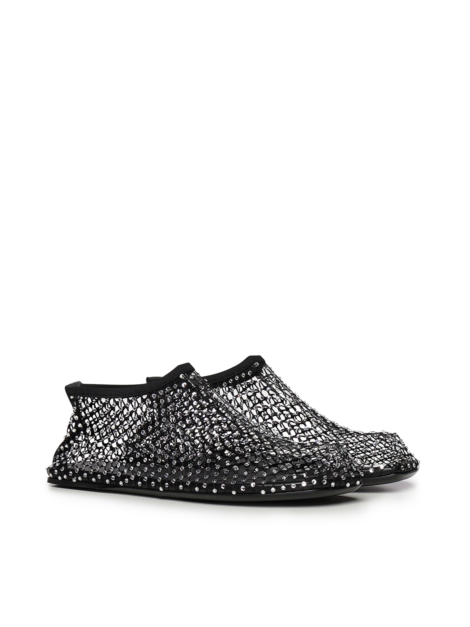 Ballerina Minette in mesh con cristalli 22049013 BLACK CHRISTOPHER ESBER 