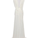 Abito con drappeggio ondulato 24043346 WHITE CHRISTOPHER ESBER 