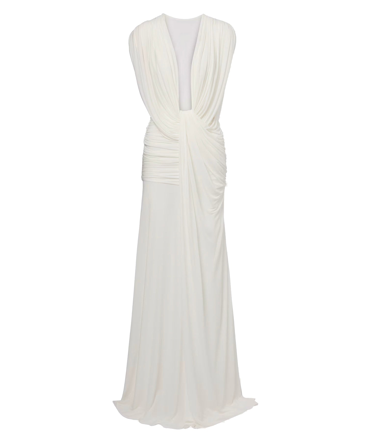Abito con drappeggio ondulato 24043346 WHITE CHRISTOPHER ESBER 