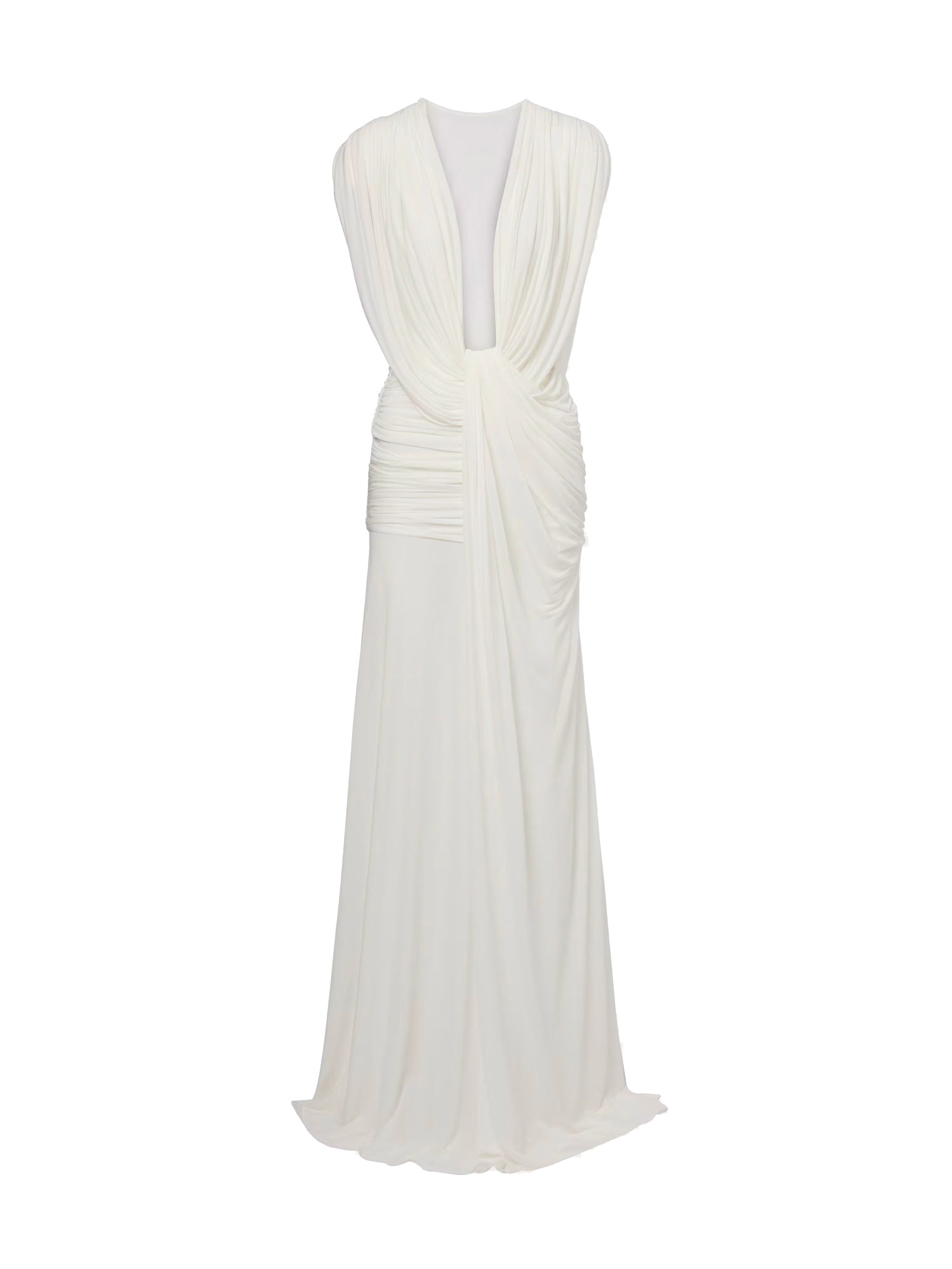 Abito con drappeggio ondulato 24043346 WHITE CHRISTOPHER ESBER 