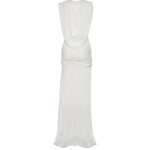 Abito con drappeggio ondulato 24043346 WHITE CHRISTOPHER ESBER 