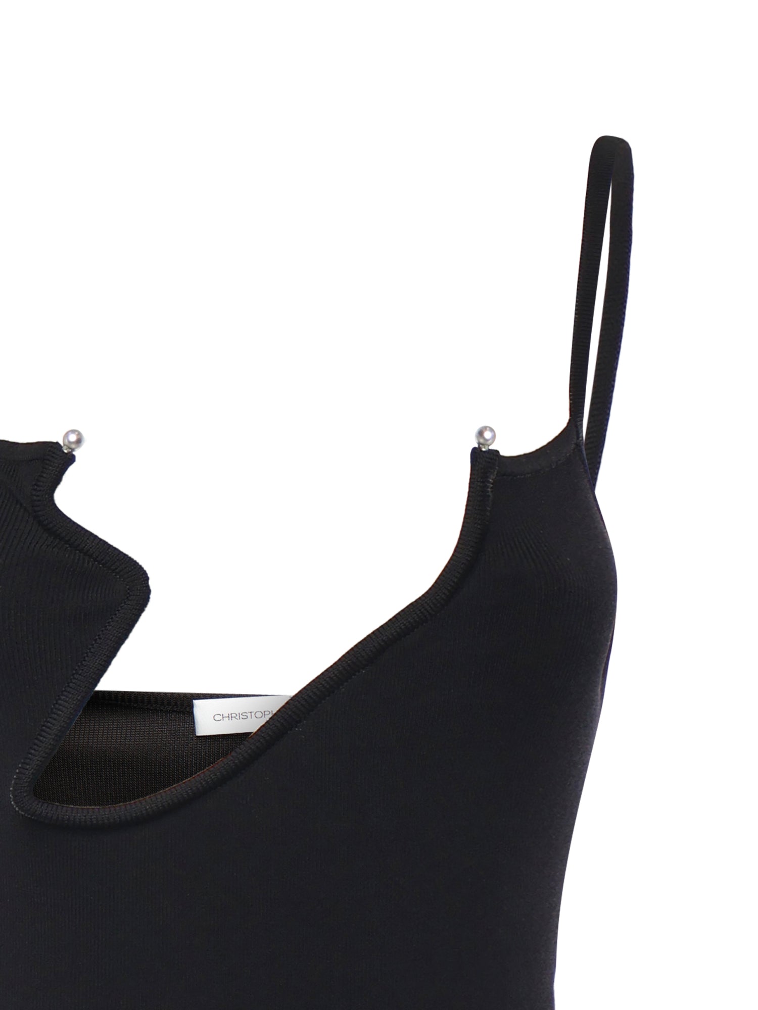 Body Odessa in maglia a coste 25041219 BLACK CHRISTOPHER ESBER 