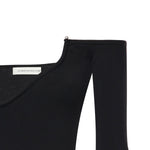 Top Odessa in maglia a coste 25041262 BLACK CHRISTOPHER ESBER 
