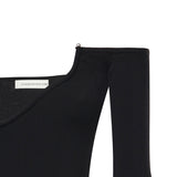 Top Odessa in maglia a coste 25041262 BLACK CHRISTOPHER ESBER 