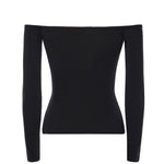 Top Odessa in maglia a coste 25041262 BLACK CHRISTOPHER ESBER 
