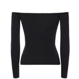 Top Odessa in maglia a coste 25041262 BLACK CHRISTOPHER ESBER 