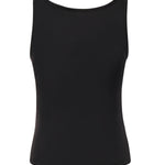 Top Crystal in maglia a coste 25041333 BLACK CHRISTOPHER ESBER 