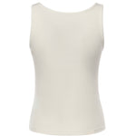 Top Crystal in maglia a coste 25041333 WHITE CHRISTOPHER ESBER 