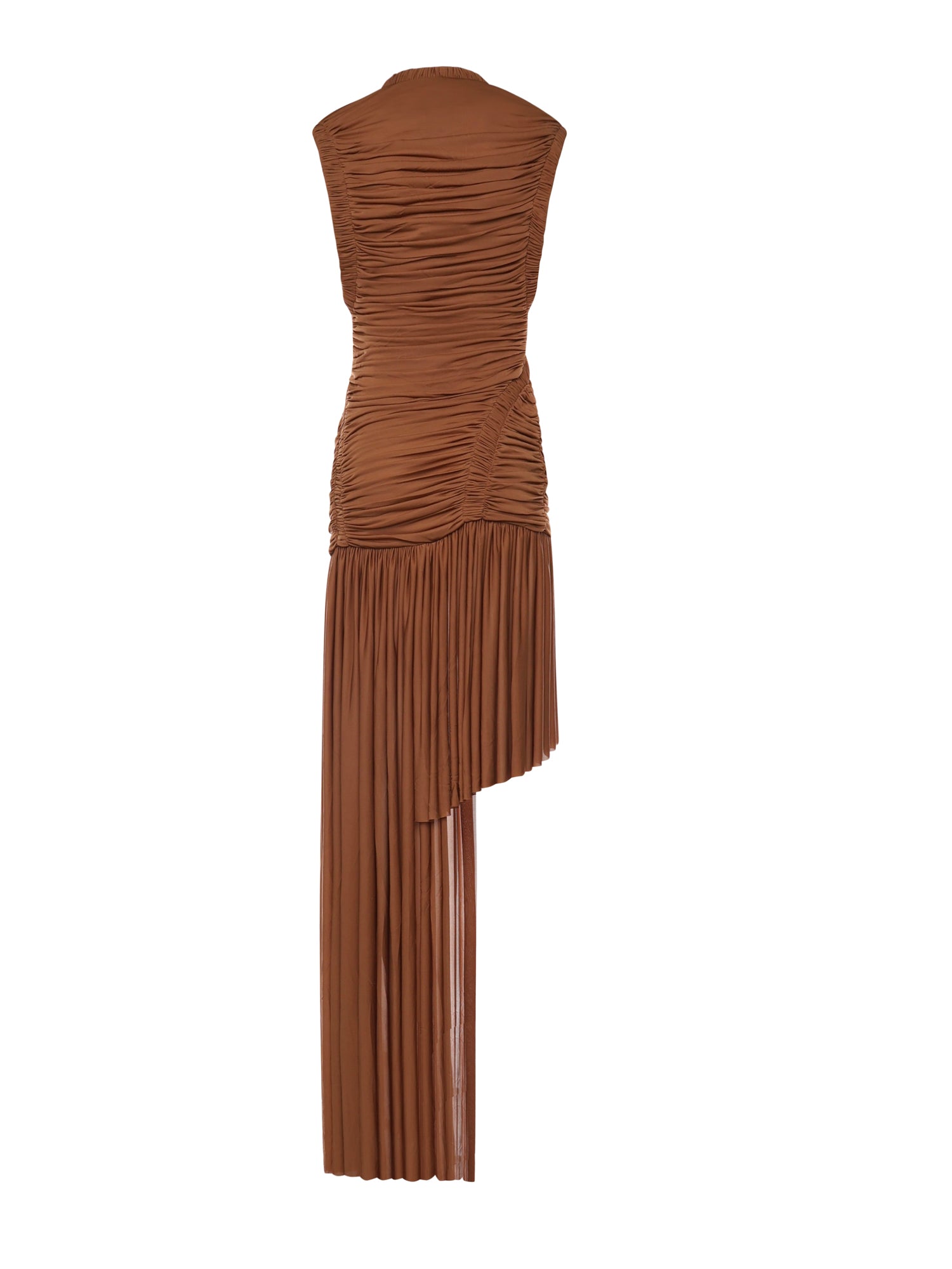 Abito lungo Theron con ruches 25043553 RUSSET CHRISTOPHER ESBER 