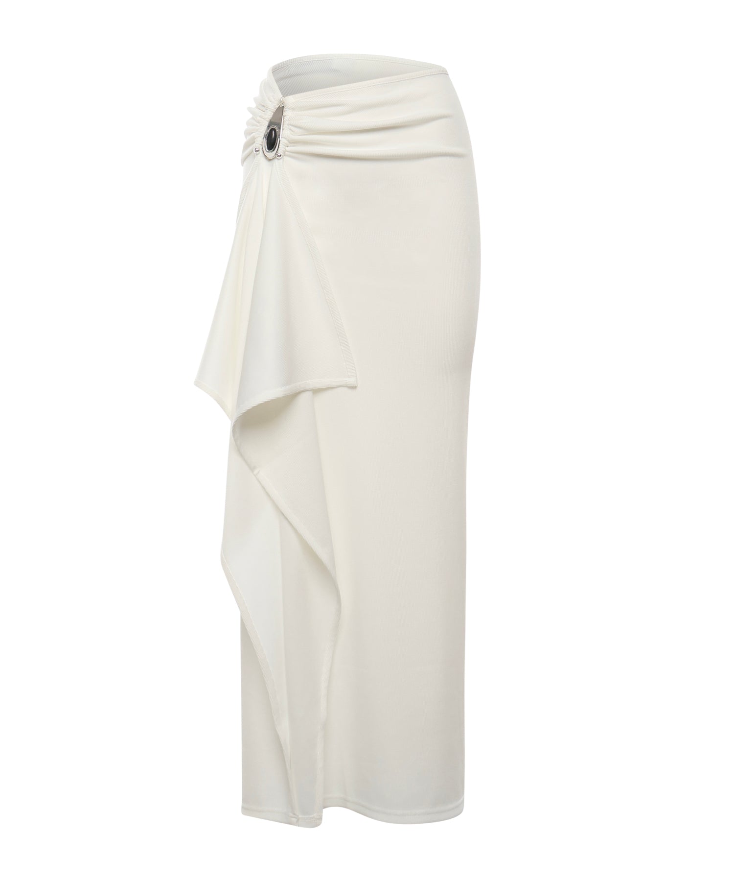 Gonna lunga Crystal in maglia a coste 25044334 WHITE CHRISTOPHER ESBER 