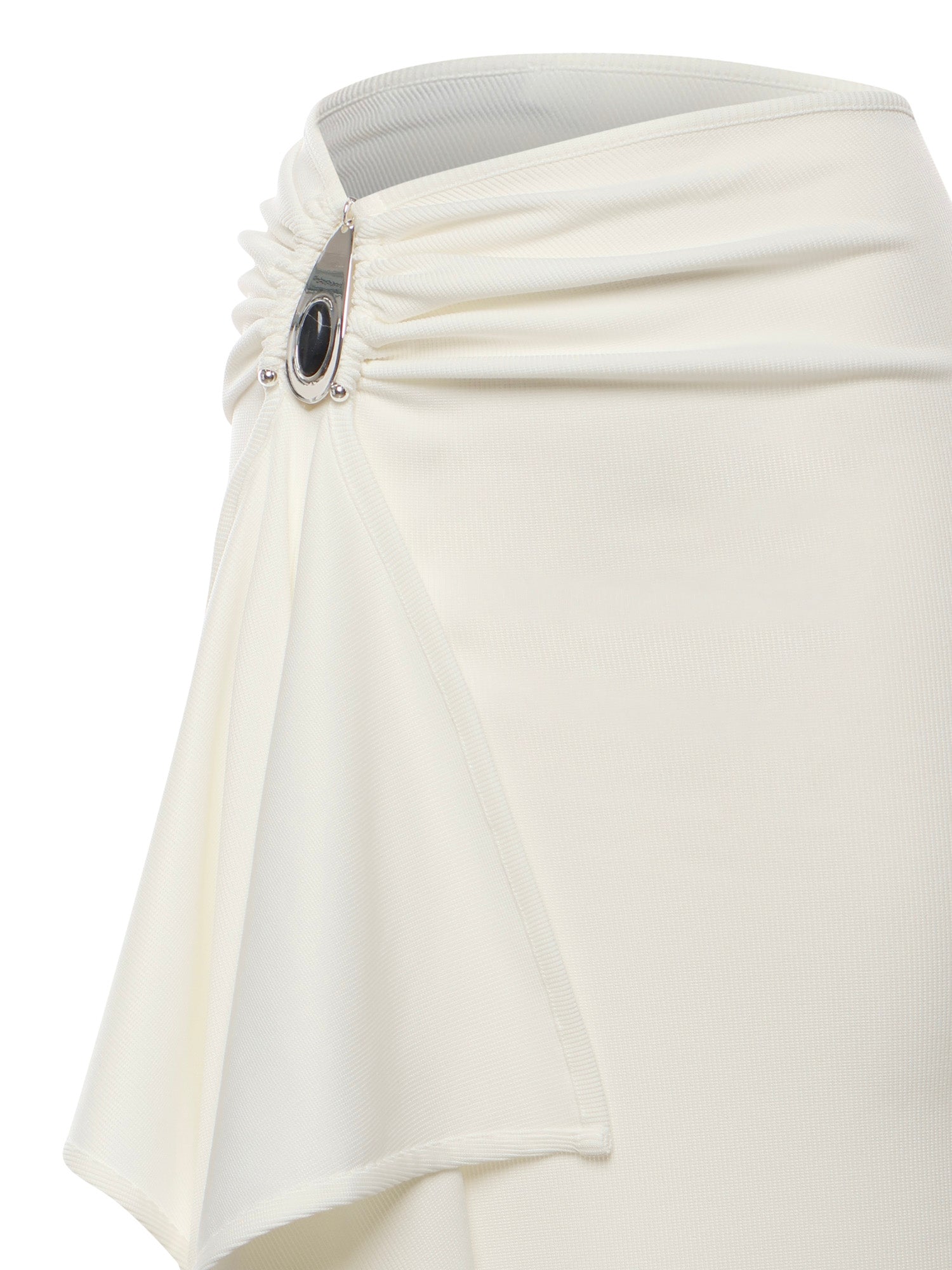 Gonna lunga Crystal in maglia a coste 25044334 WHITE CHRISTOPHER ESBER 