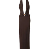 Abito lungo in lycra 25047364 UMBER CHRISTOPHER ESBER 