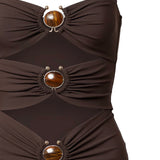 Mini abito in lycra 25047367 UMBER CHRISTOPHER ESBER 