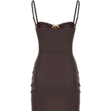 Mini abito in lycra 25047367 UMBER CHRISTOPHER ESBER 