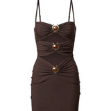 Mini abito in lycra 25047367 UMBER CHRISTOPHER ESBER 