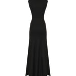 Abito midi Droplet Crystal Separation in jersey 26013750 BLACK CHRISTOPHER ESBER 