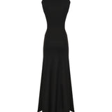 Abito midi Droplet Crystal Separation in jersey 26013750 BLACK CHRISTOPHER ESBER 