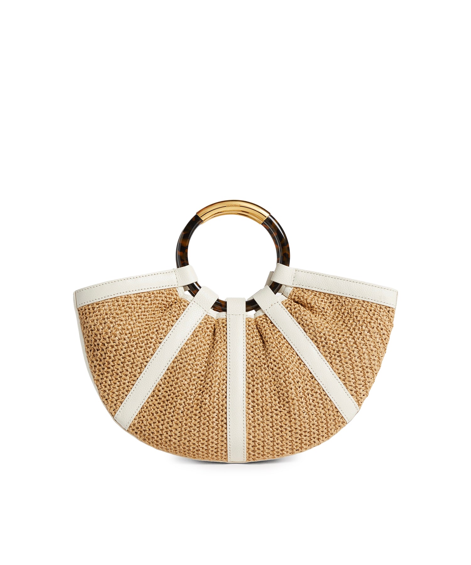 Borsa Shell in paglia e pelle E1U5D180101 392 COCCINELLE 