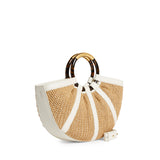 Borsa Shell in paglia e pelle E1U5D180101 392 COCCINELLE 