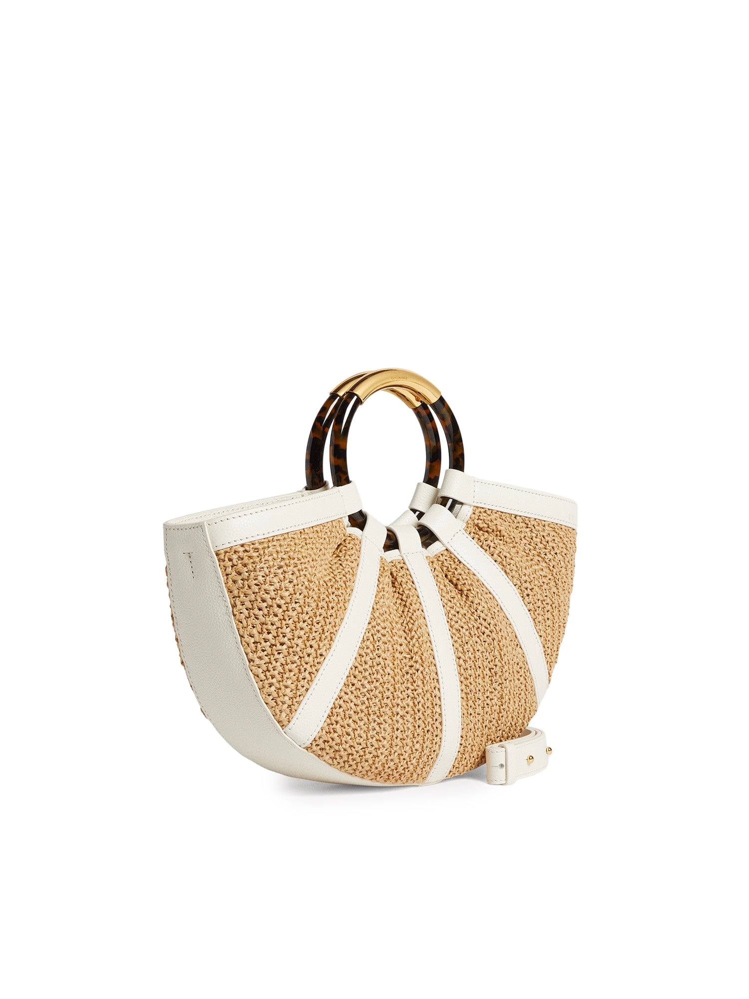 Borsa Shell in paglia e pelle E1U5D180101 392 COCCINELLE 