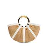 Borsa Shell in paglia e pelle E1U5D180101 392 COCCINELLE 
