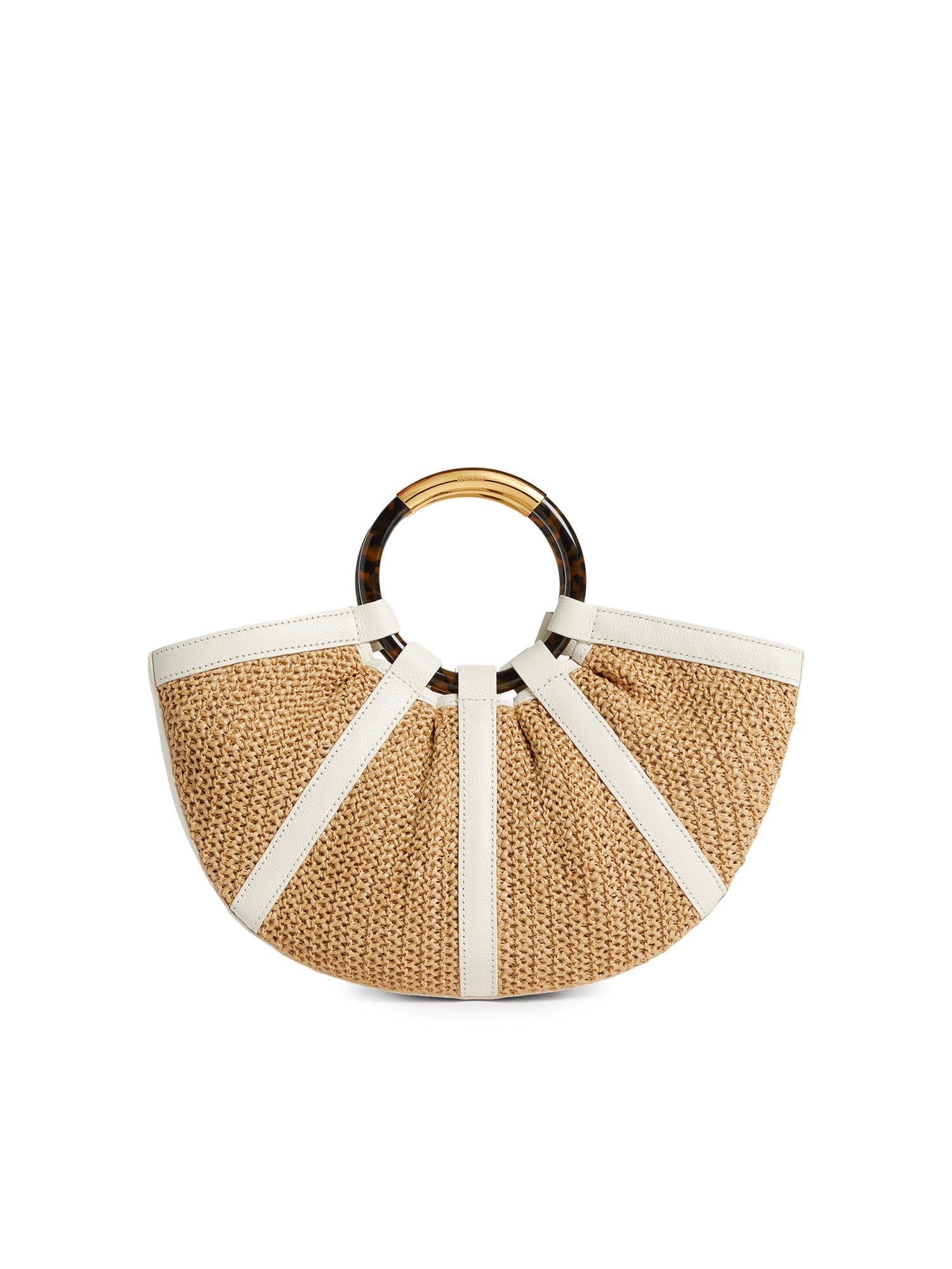 Borsa Shell in paglia e pelle E1U5D180101 392 COCCINELLE 