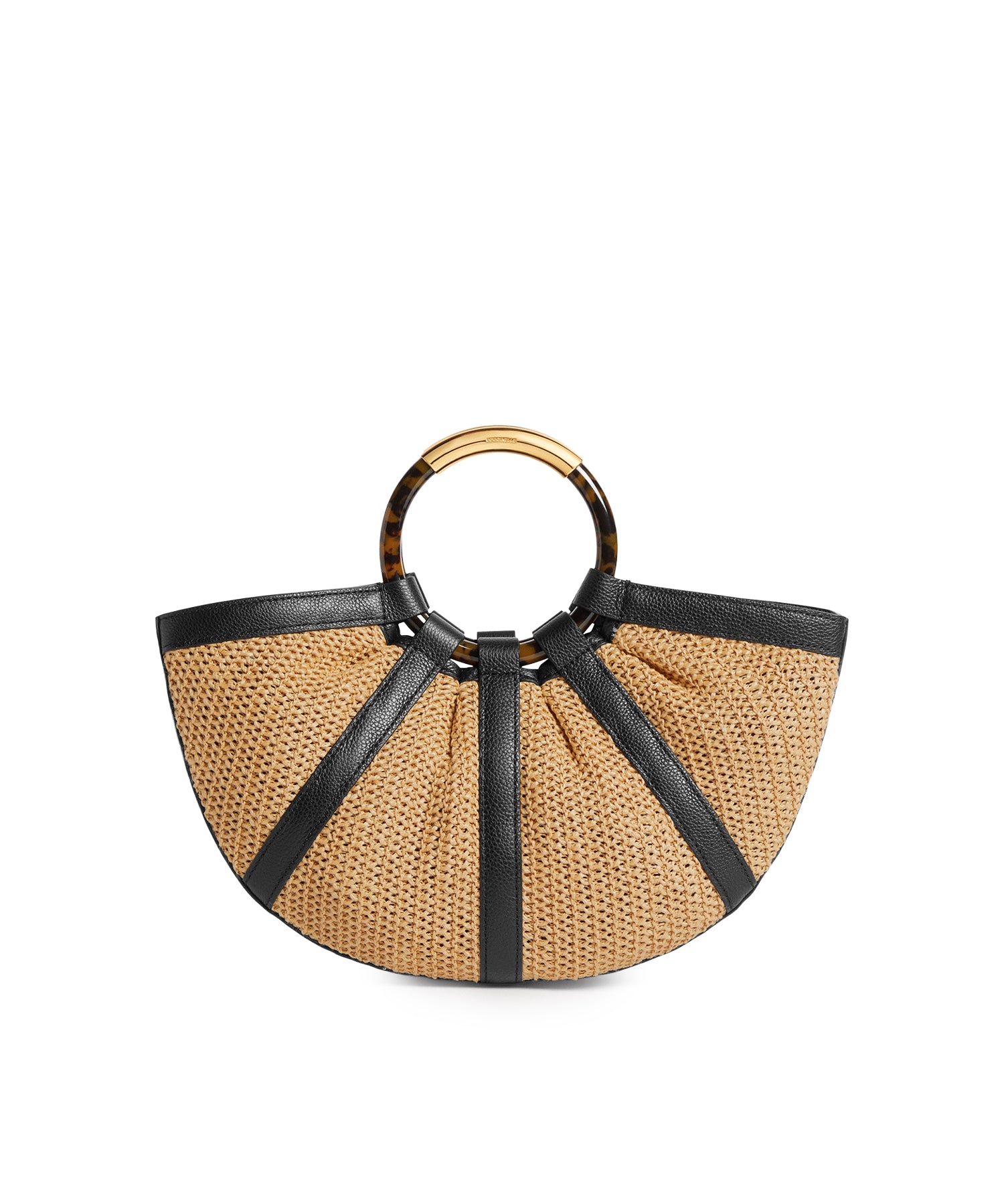 Borsa Shell in paglia e pelle E1U5D180101 846 COCCINELLE 