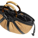 Borsa Shell in paglia e pelle E1U5D180101 846 COCCINELLE 