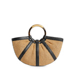 Borsa Shell in paglia e pelle E1U5D180101 846 COCCINELLE 