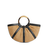 Borsa Shell in paglia e pelle E1U5D180101 846 COCCINELLE 