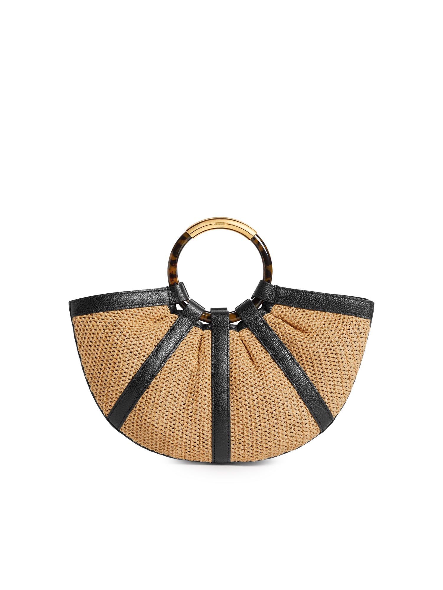 Borsa Shell in paglia e pelle E1U5D180101 846 COCCINELLE 