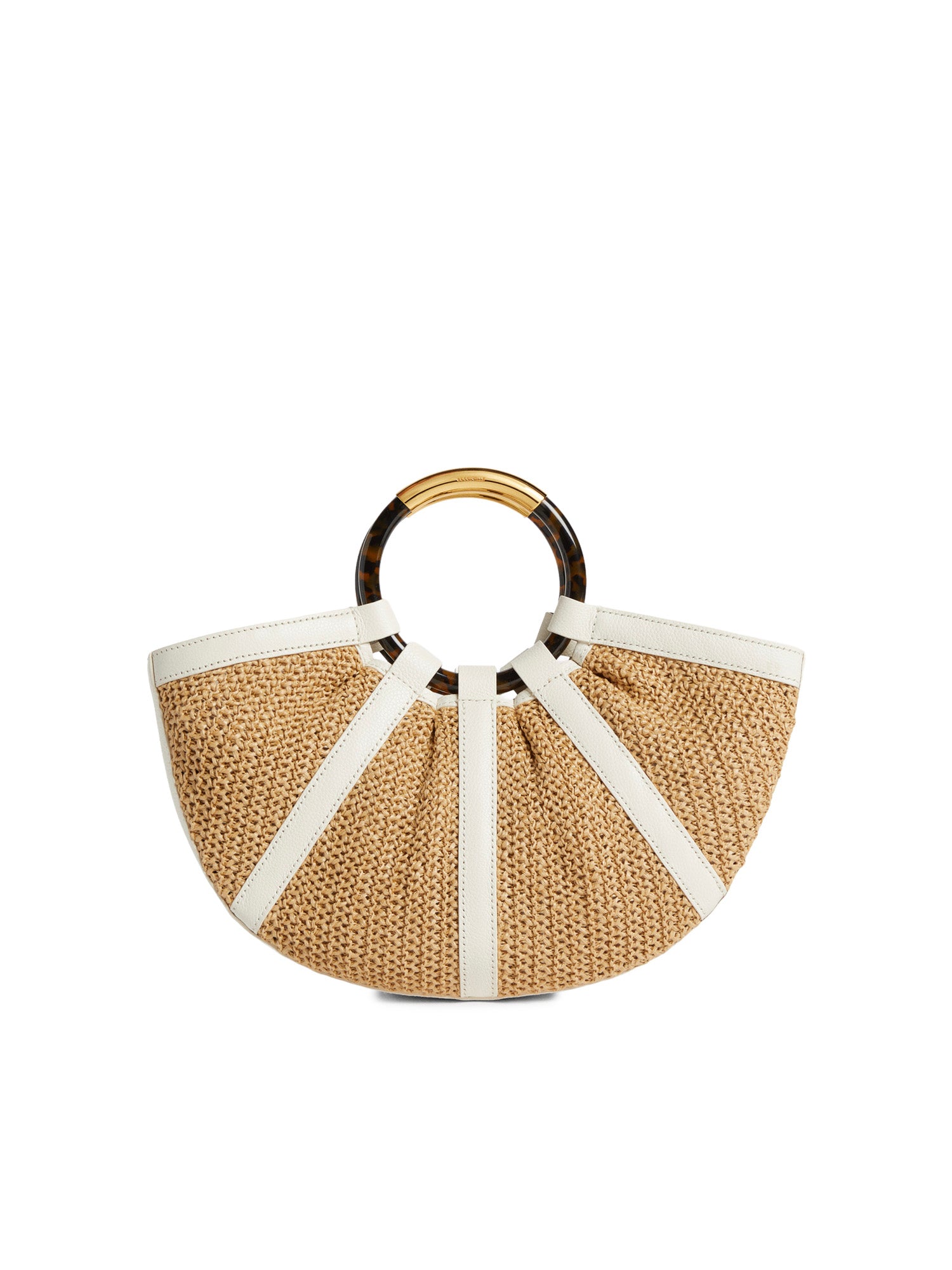 Borsa Shell medium in paglia e pelle E1U5D180201 392 COCCINELLE 