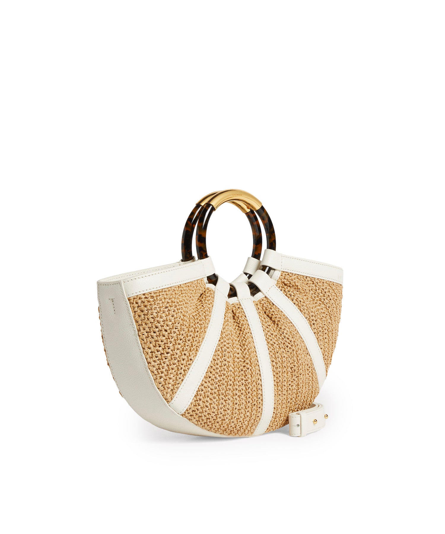 Borsa Shell medium in paglia e pelle E1U5D180201 392 COCCINELLE 
