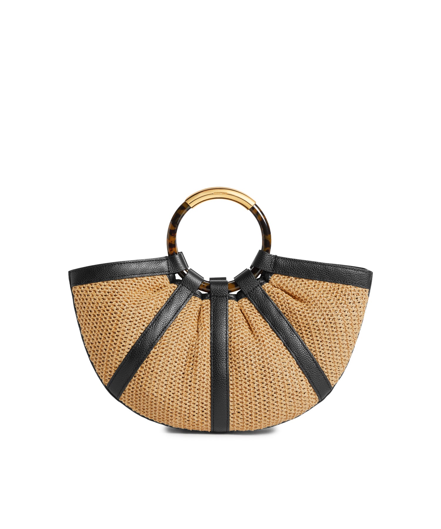 Borsa Shell medium in paglia e pelle E1U5D180201 846 COCCINELLE 