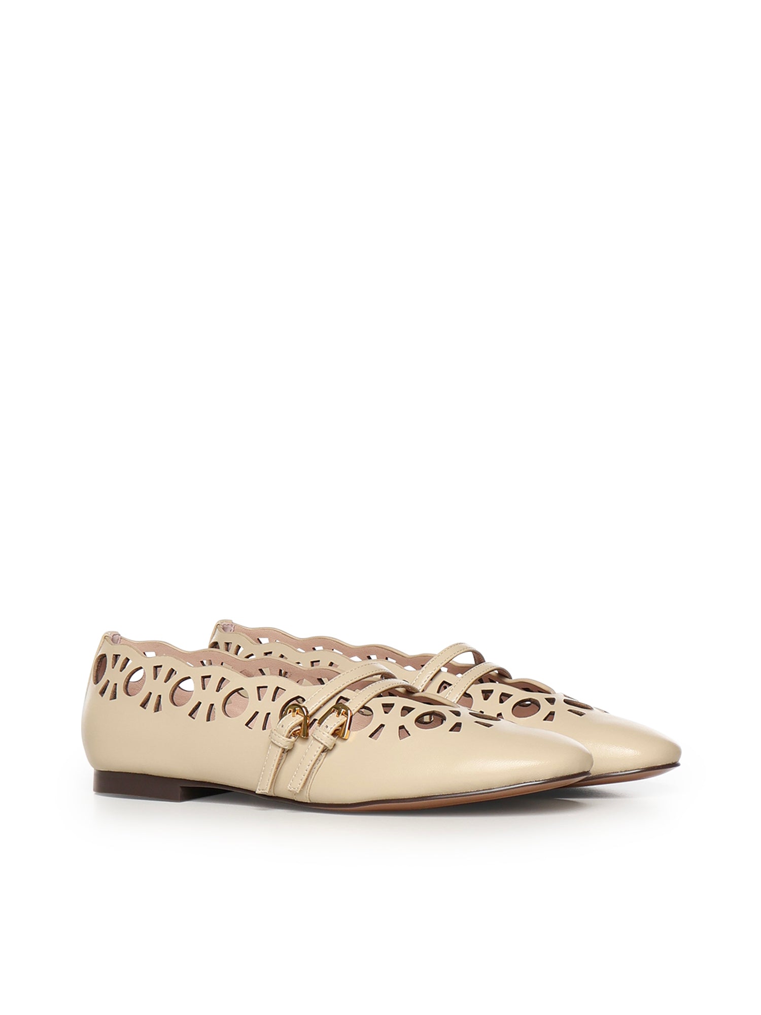 Ballerine Risako in pelle<BR/> E4U6G190101 N64 COCCINELLE 