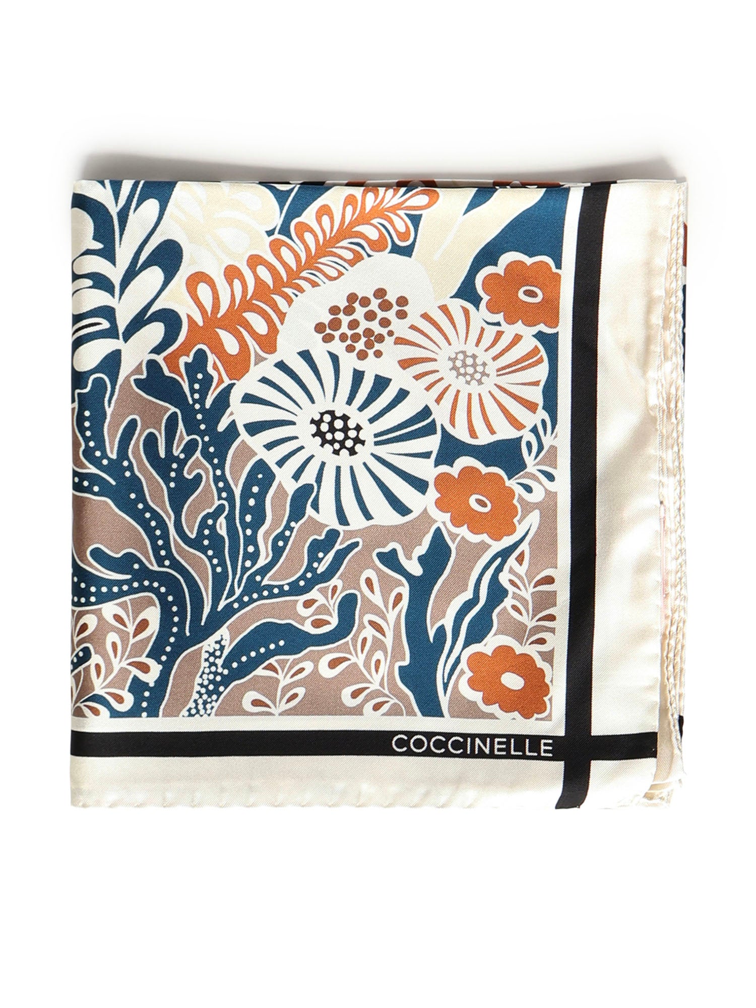 Foulard in seta con stampa E7UY3380101 M40 COCCINELLE 