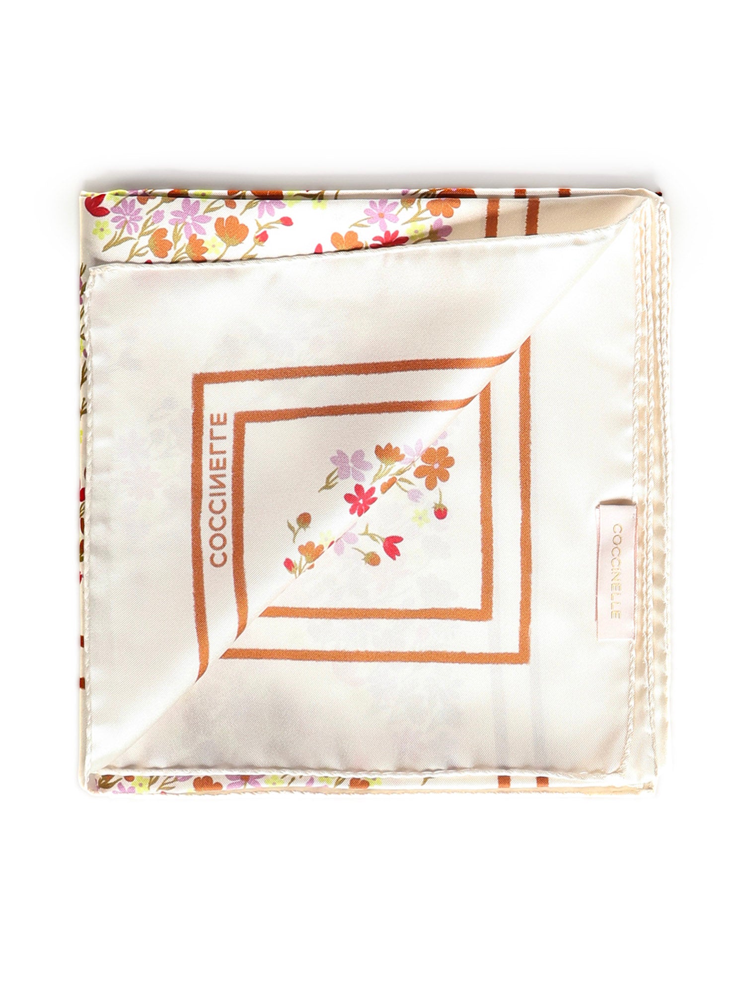Foulard in seta con stampa E7UYE380101 M18 COCCINELLE 
