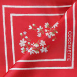 Foulard in seta con stampa E7UYE380101 M42 COCCINELLE 