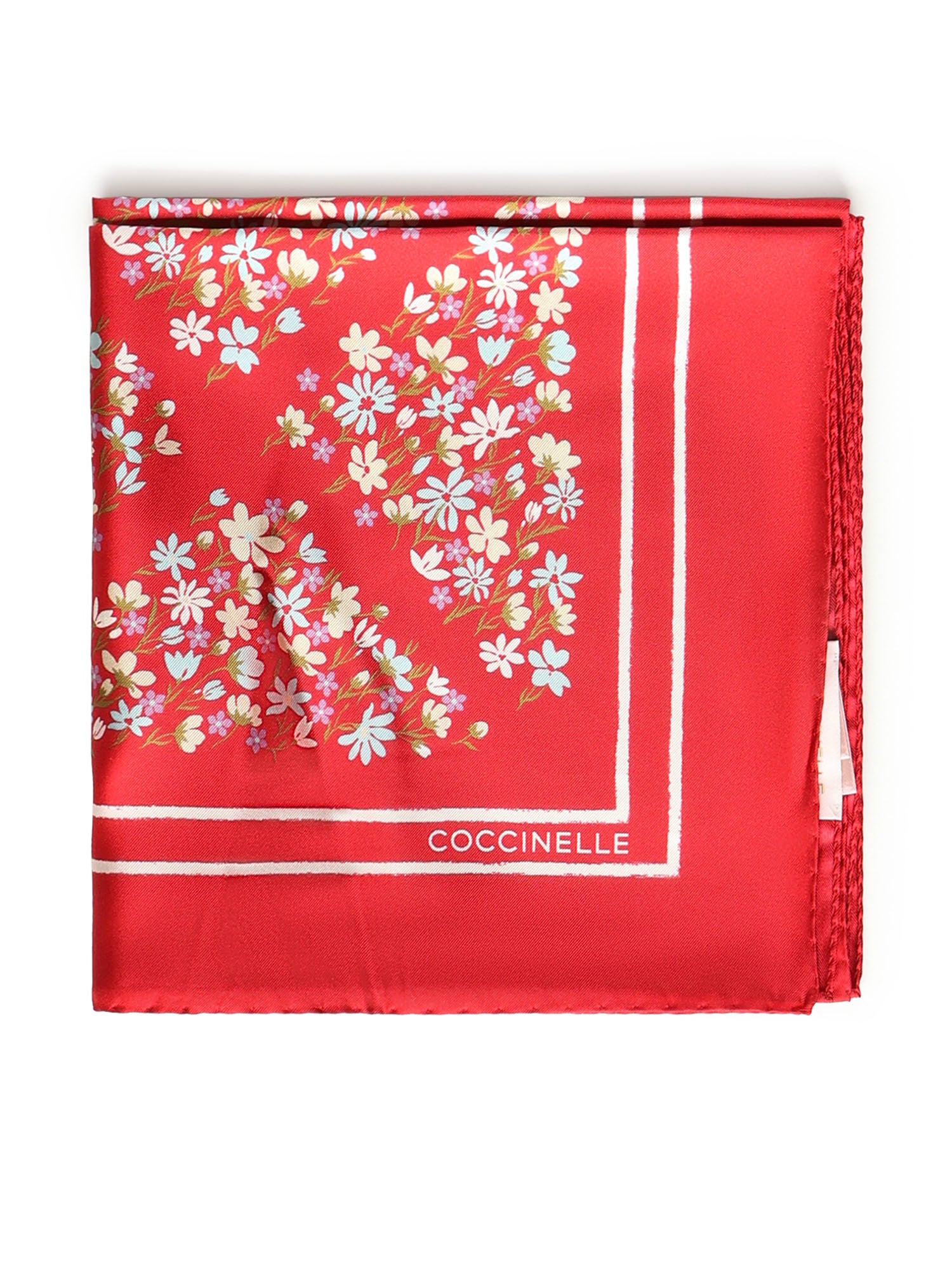 Foulard in seta con stampa E7UYE380101 M42 COCCINELLE 