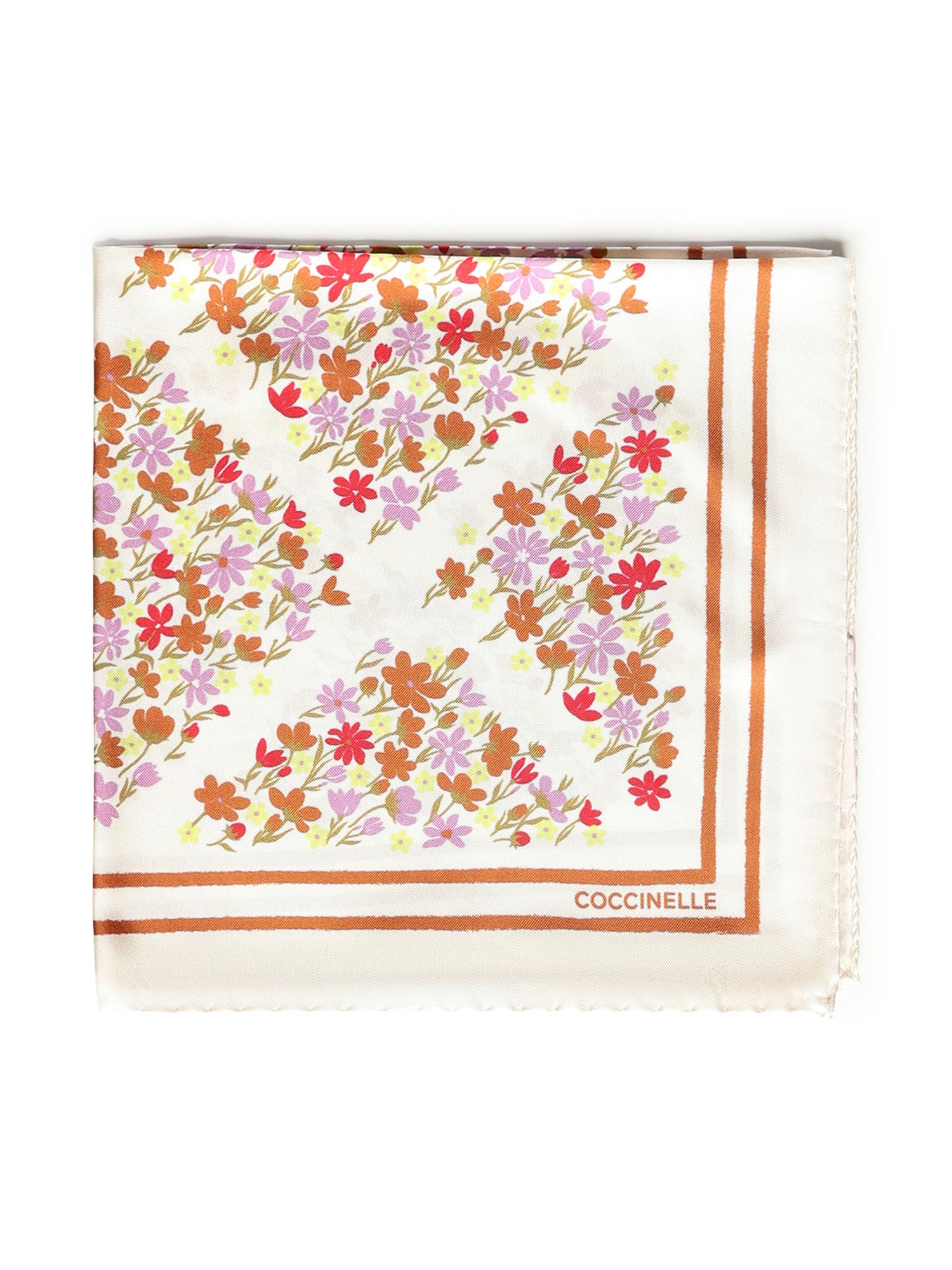 Foulard in seta con stampa E7UYE390101 M18 COCCINELLE 